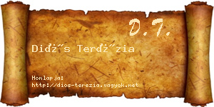 Diós Terézia névjegykártya